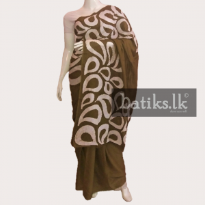 Functional Professional Saree in Dark Green And White Dots