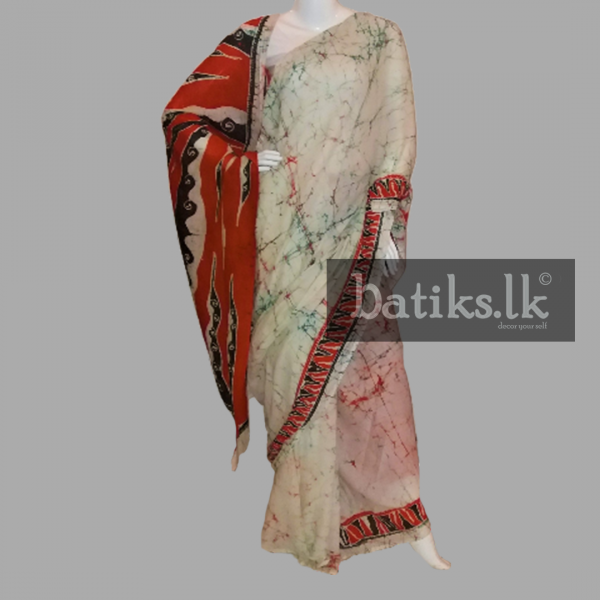 Exclusive Professional Saree in white And Red