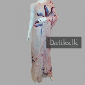 Exclusive Professional Saree in white And Blue