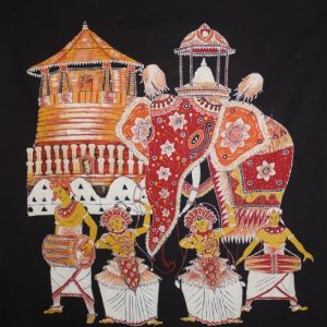 Wall Hanger Image With Elephant And Maligawa