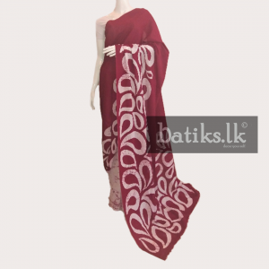 Functional Professional Saree in Red And White Dots