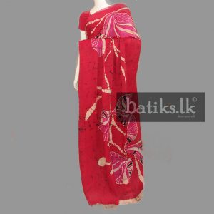 Functional Silk Saree in Red & Pink with White Mix