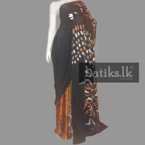 Functional Silk Saree in Black & Gold