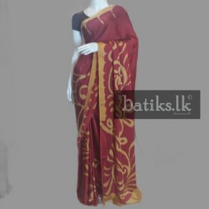 Functional Silk Saree in Maroon & Gold