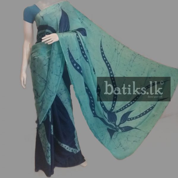 Functional Silk Saree in Light & Dark Blue