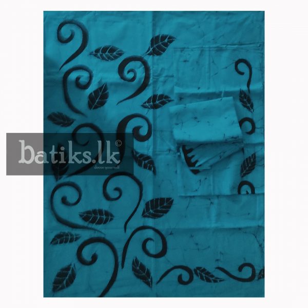 Cotton Batik Made-Up Osari in Blue & Black