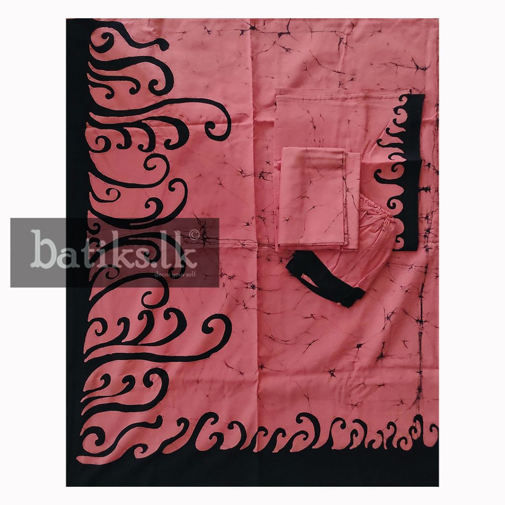 Cotton Batik Made-Up Osari in Pink & Black – Batiks.lk